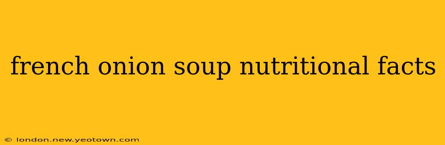 french onion soup nutritional facts