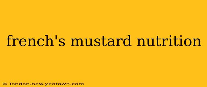 french's mustard nutrition