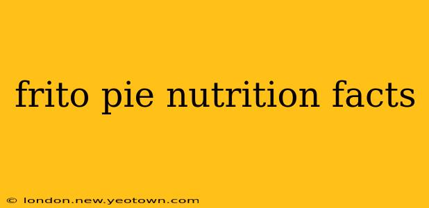 frito pie nutrition facts