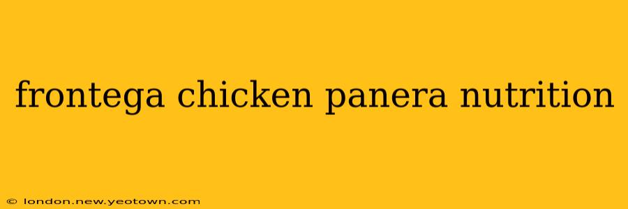 frontega chicken panera nutrition