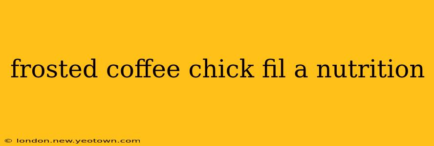 frosted coffee chick fil a nutrition