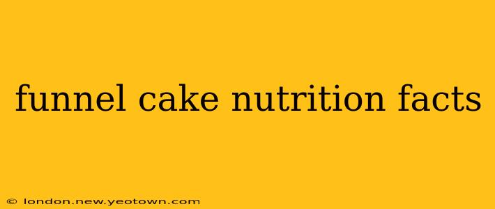 funnel cake nutrition facts