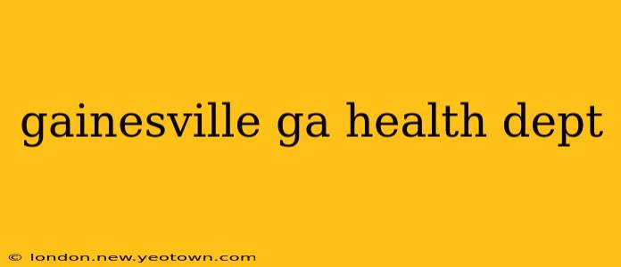gainesville ga health dept