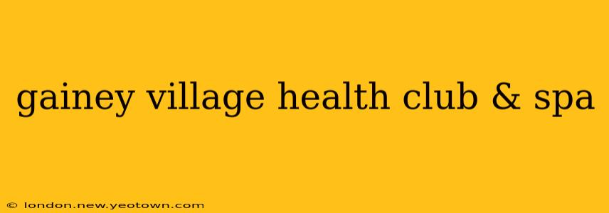 gainey village health club & spa