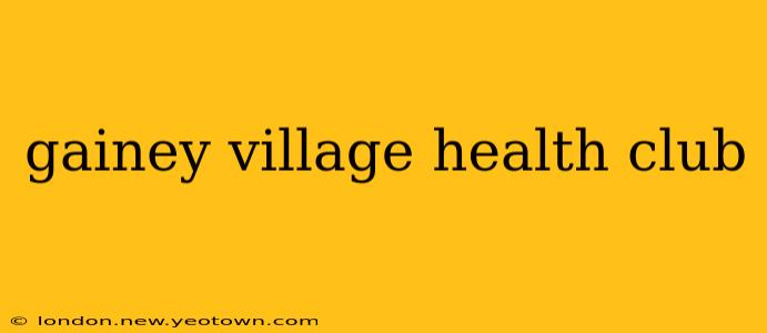 gainey village health club