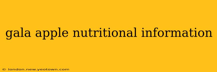 gala apple nutritional information
