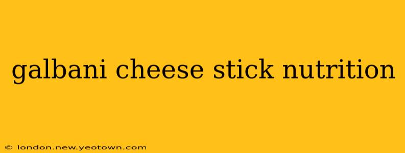 galbani cheese stick nutrition