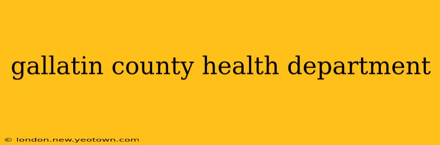 gallatin county health department
