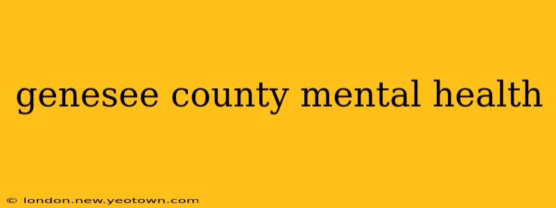 genesee county mental health