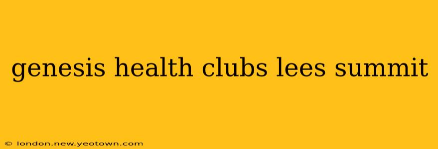 genesis health clubs lees summit