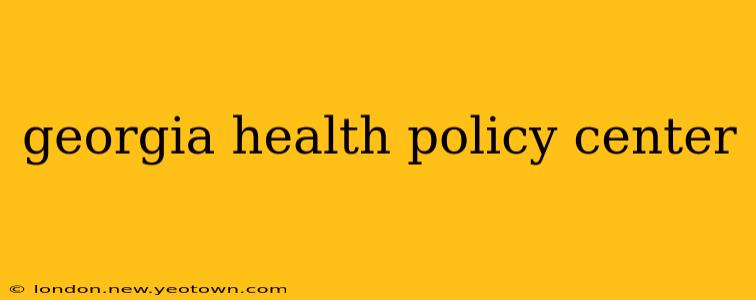 georgia health policy center