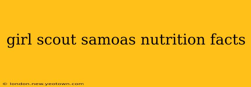 girl scout samoas nutrition facts