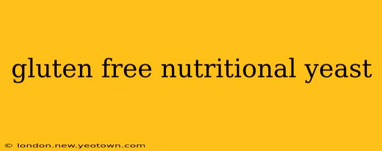 gluten free nutritional yeast