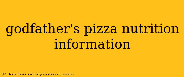godfather's pizza nutrition information