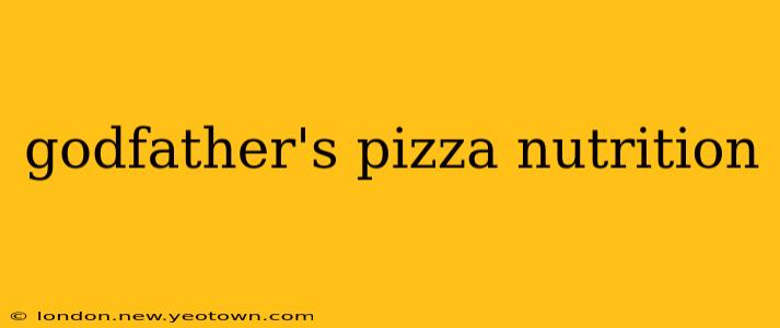 godfather's pizza nutrition
