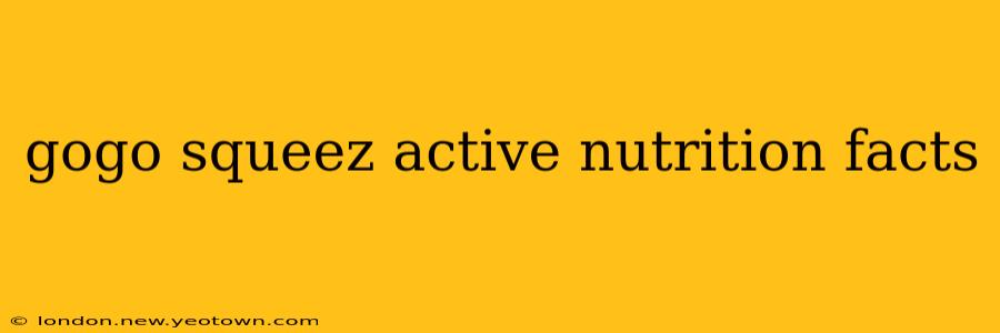 gogo squeez active nutrition facts