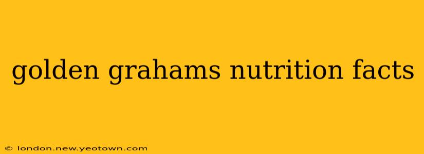golden grahams nutrition facts