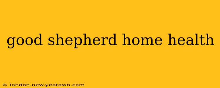 good shepherd home health