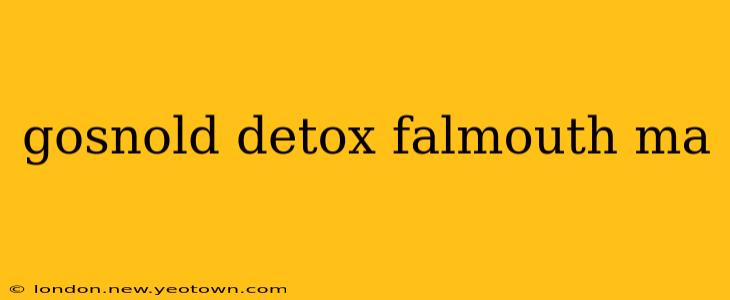 gosnold detox falmouth ma
