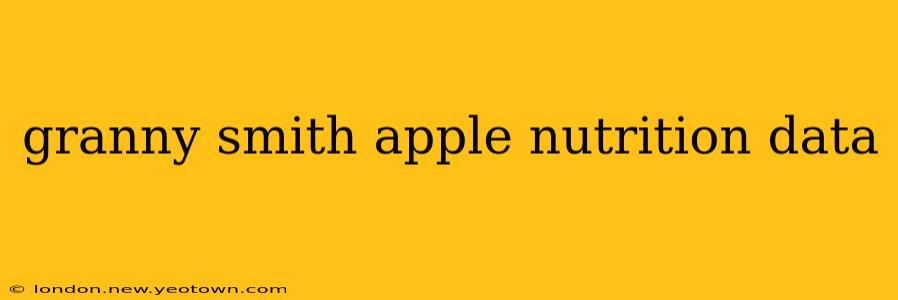 granny smith apple nutrition data