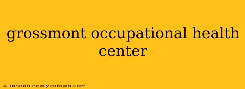 grossmont occupational health center