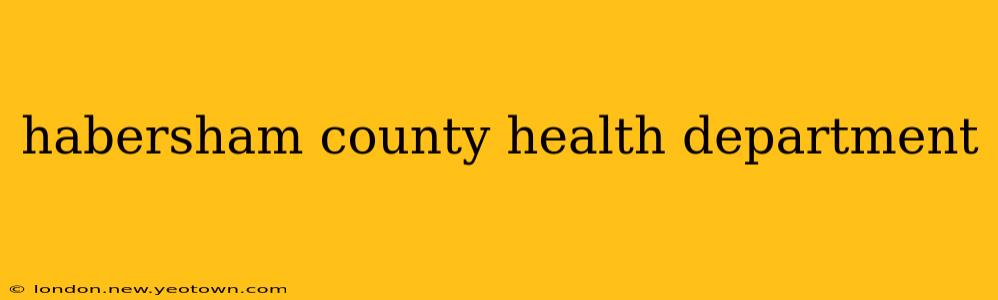 habersham county health department