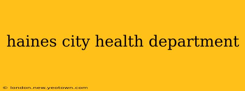 haines city health department