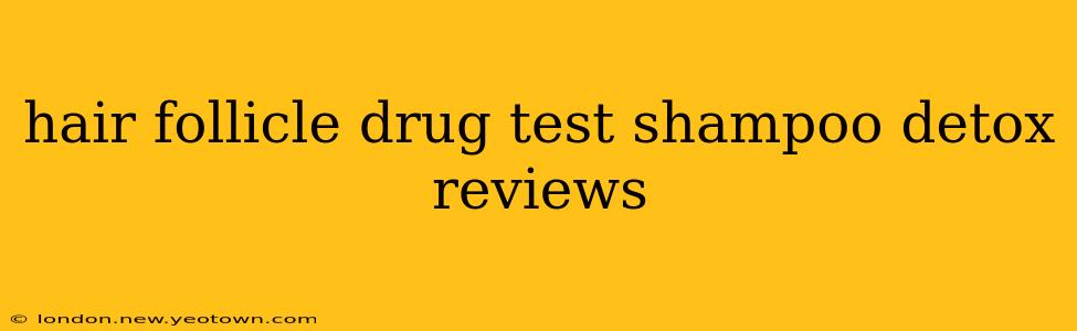 hair follicle drug test shampoo detox reviews