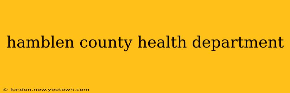hamblen county health department