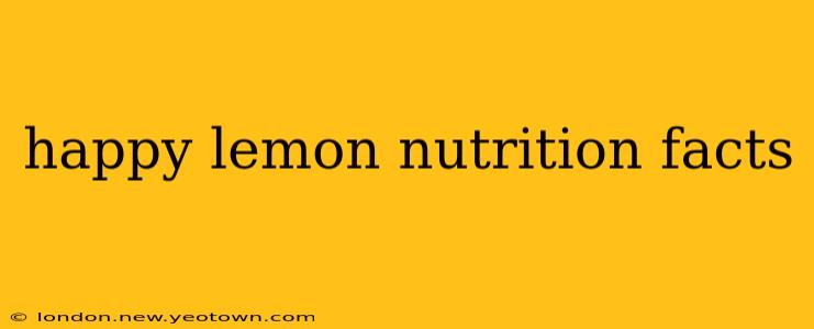 happy lemon nutrition facts