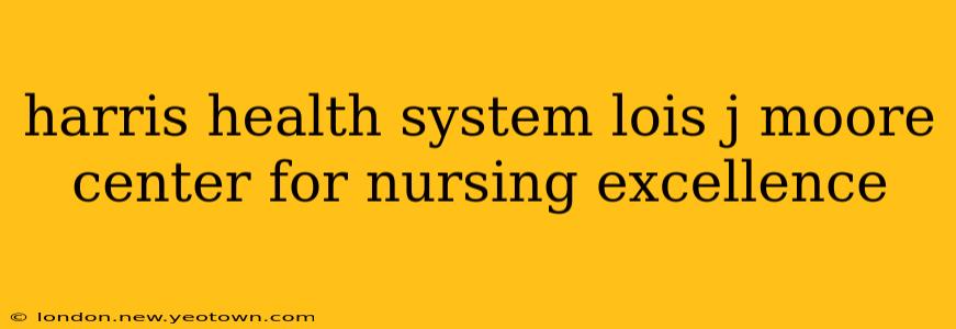 harris health system lois j moore center for nursing excellence