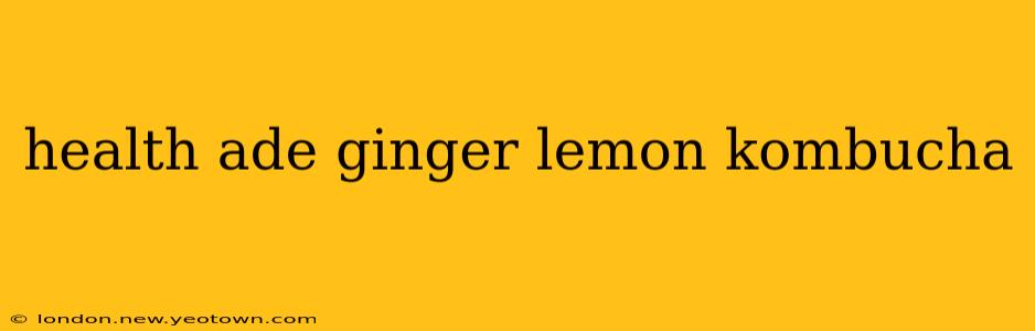 health ade ginger lemon kombucha