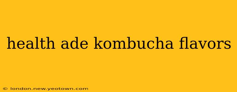 health ade kombucha flavors