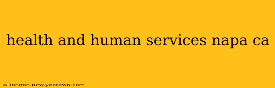 health and human services napa ca