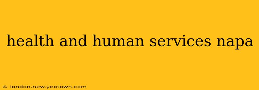 health and human services napa