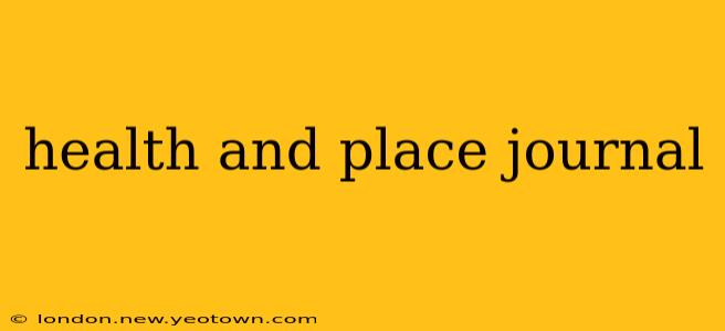 health and place journal