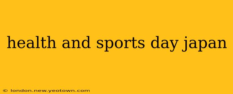 health and sports day japan