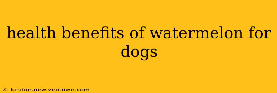 health benefits of watermelon for dogs