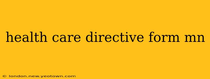 health care directive form mn