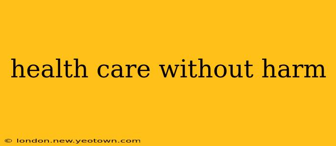 health care without harm