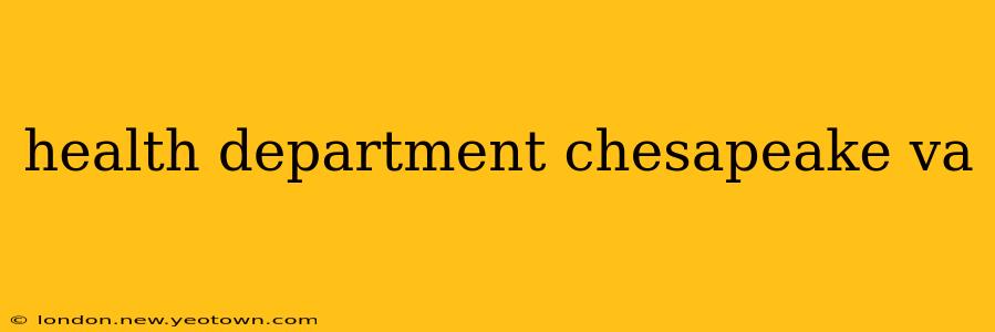 health department chesapeake va