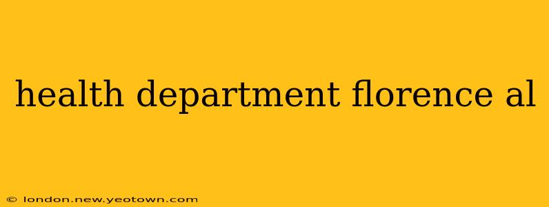 health department florence al