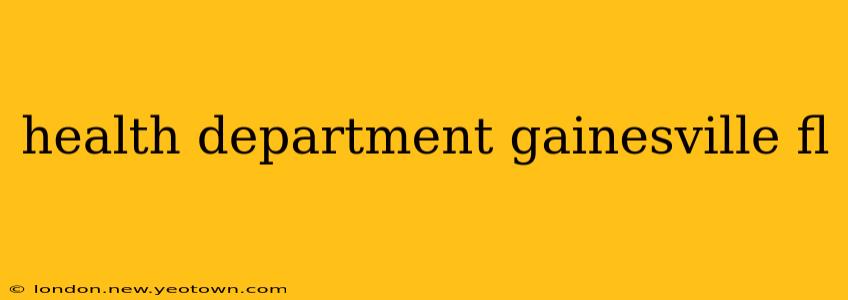 health department gainesville fl
