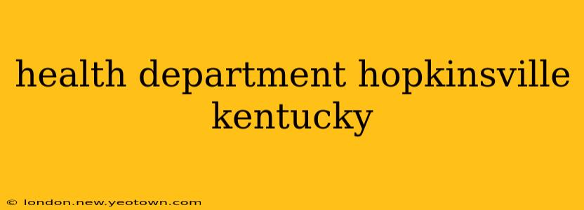 health department hopkinsville kentucky