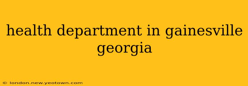 health department in gainesville georgia
