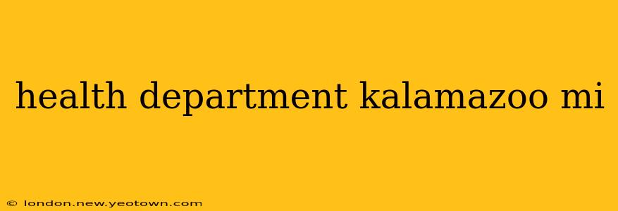 health department kalamazoo mi
