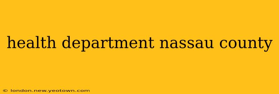 health department nassau county