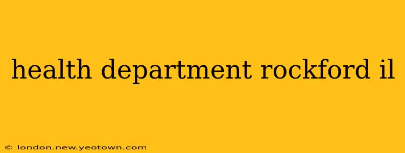 health department rockford il
