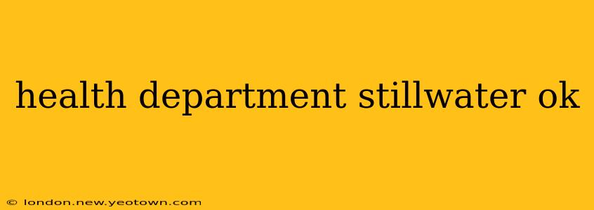 health department stillwater ok