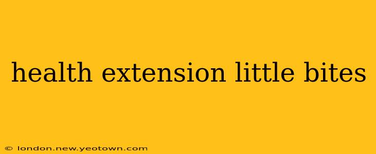 health extension little bites